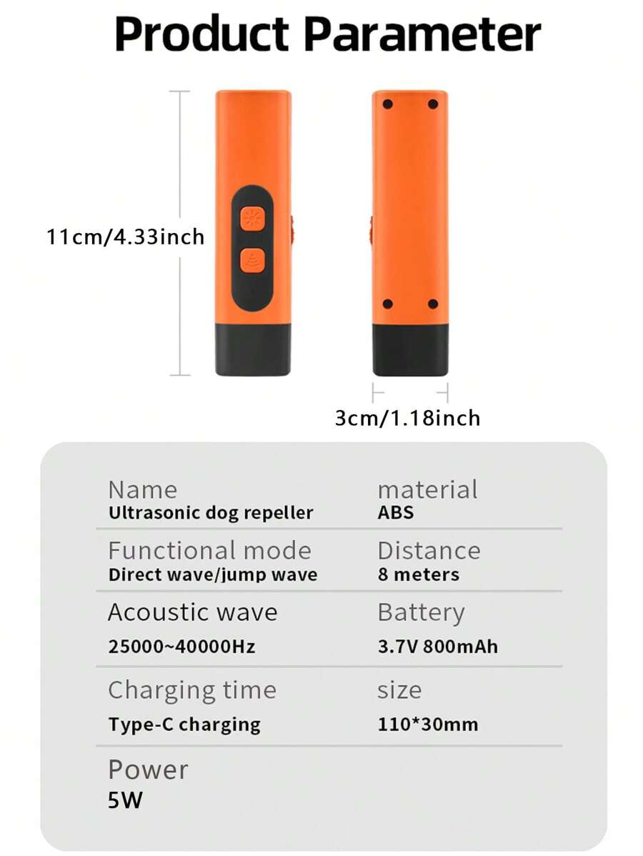 Ultrasonic Pet Trainer & Bark Control Device