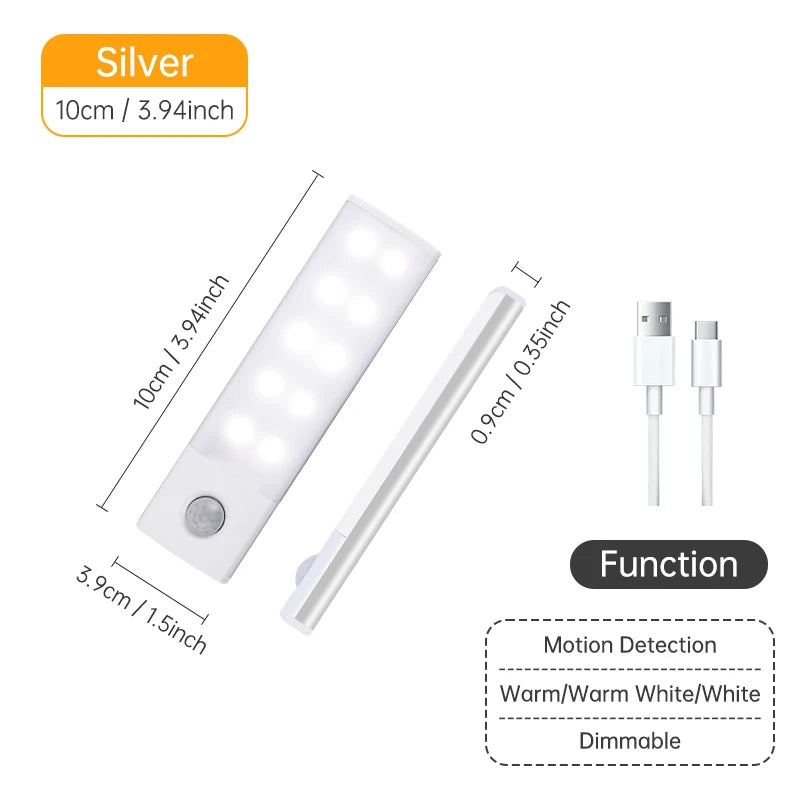 Rechargeable LED Cabinet Light with Motion Sensor