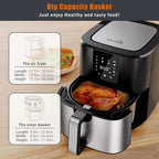 7-Quart Digital Precision Air Fryer - Matte Black Series