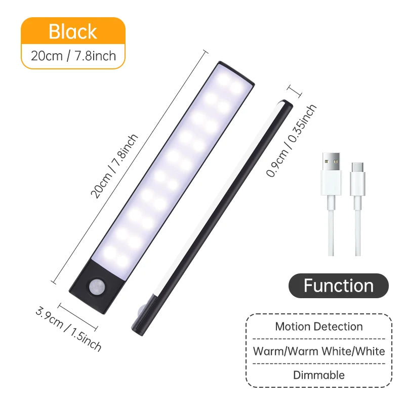 Rechargeable LED Cabinet Light with Motion Sensor