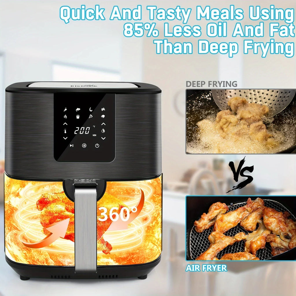 7-Quart Digital Precision Air Fryer - Matte Black Series