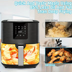 7-Quart Digital Precision Air Fryer - Matte Black Series