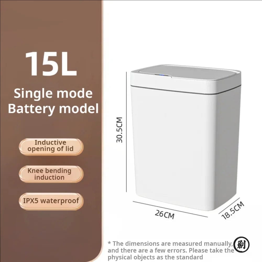 Smart Automatic Trash Can with Touchless Motion Sensor - 15L
